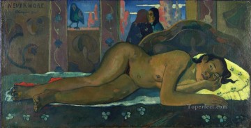 Paul Gauguin Painting - Nunca más O Taiti Postimpresionismo Primitivismo Paul Gauguin